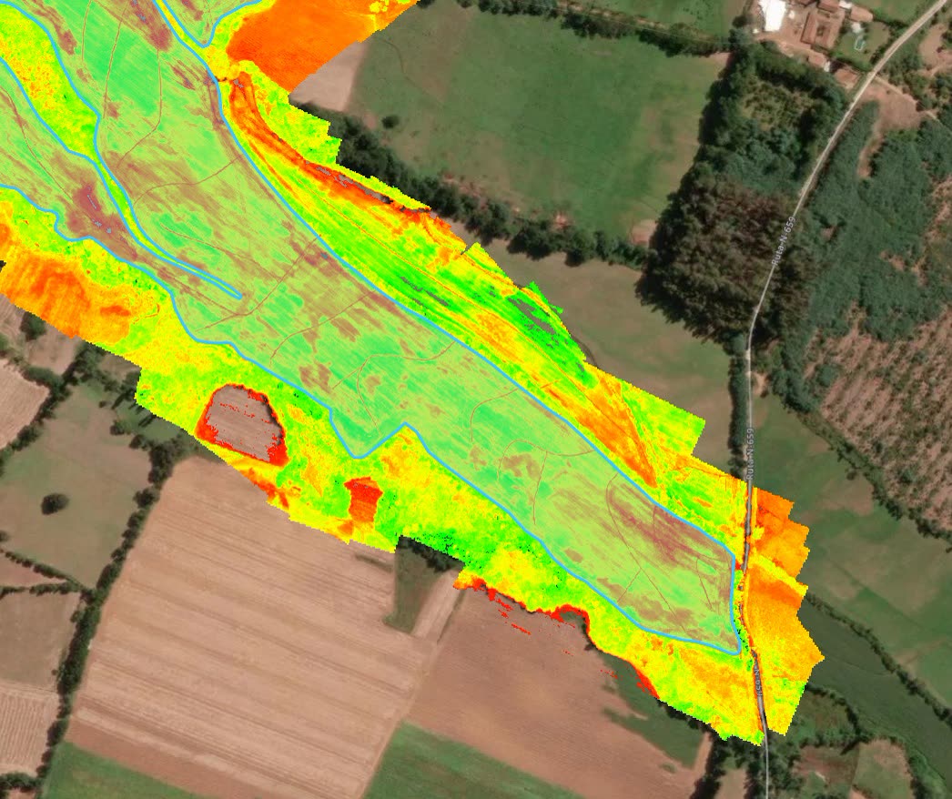 Mapa multiespectral de vigor